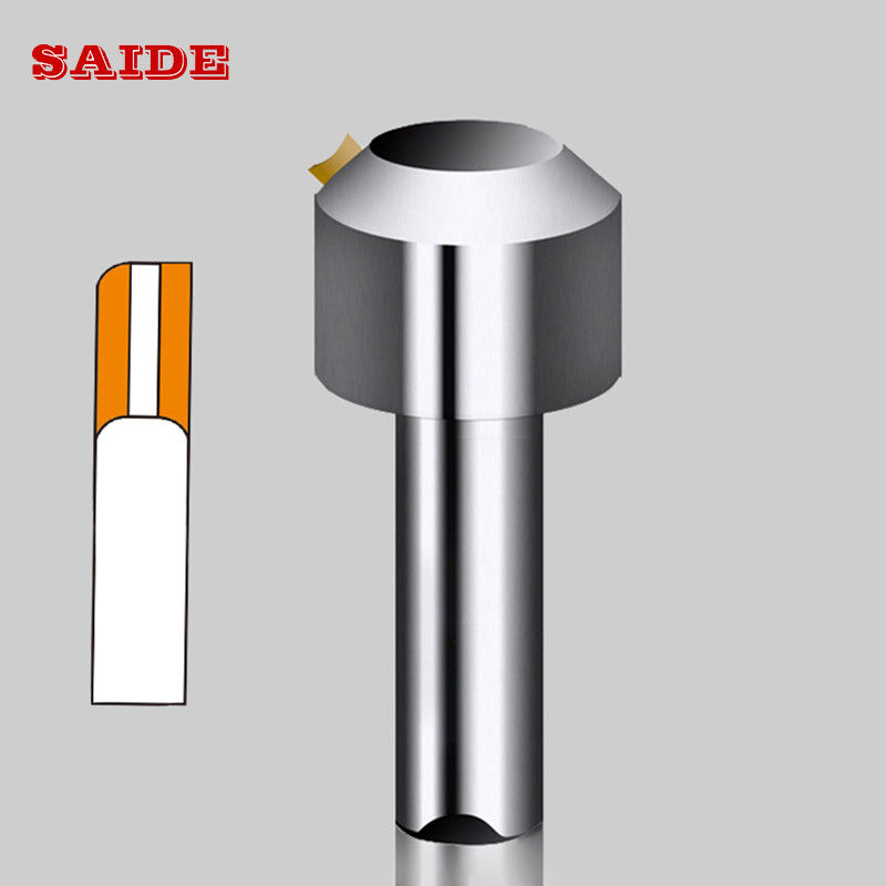 फैक्टरी आपूर्ति उच्च गुणवत्ता वाले एक्रिलिक ट्रिमिंग मशीन विशेष सीएनसी सिंगल क्रिस्टल डायमंड चैम्फरिंग मिलिंग टूल एक्रिलिक/पीएस के लिए