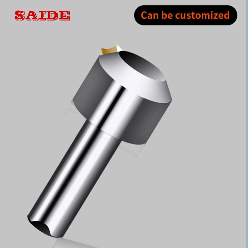 फैक्टरी आपूर्ति उच्च गुणवत्ता वाले एक्रिलिक ट्रिमिंग मशीन विशेष सीएनसी सिंगल क्रिस्टल डायमंड चैम्फरिंग मिलिंग टूल एक्रिलिक/पीएस के लिए