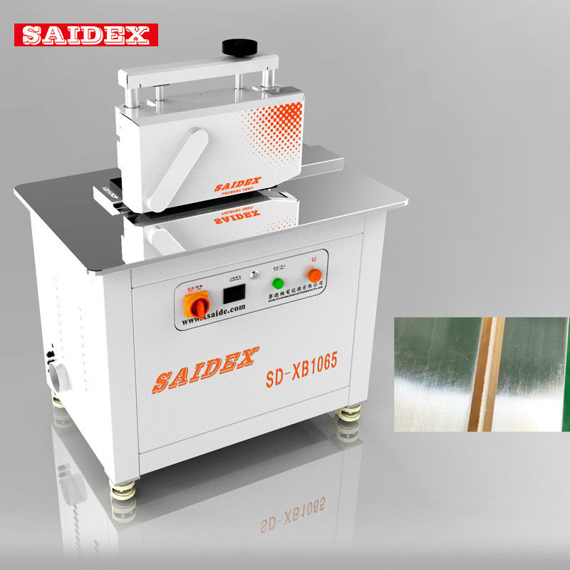 220V 50HZ/60HZ एक्रिलिक R3 / R4 / R5 गोल कोने पॉलिशिंग और ट्रिमिंग मशीन विनिमेय चाकू 45 डिग्री Bevelled किनारे Chamfering मशीन