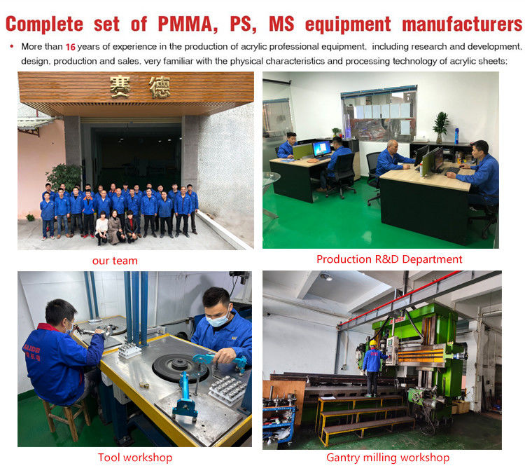 चीन फैक्टरी गर्म बिक्री एक्रिलिक पॉलिशिंग मशीन और मिट्रे 45 डिग्री कोण बेवल