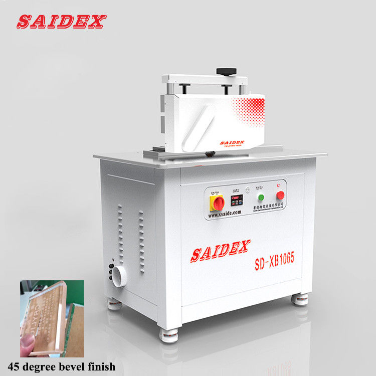 चीन फैक्टरी XB1065 30 45 डिग्री बेवल और सीधी रेखा एज स्वचालित एक्रिलिक चैम्फर बेवल एक्रिलिक पॉलिशिंग मशीन