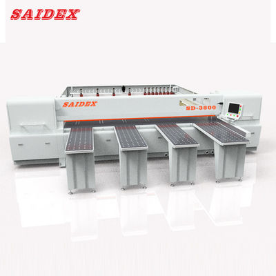 कुशल एक्रिलिक डिजाइन काटने की मशीन सटीकता 3800 मिमी काटने की लंबाई 11kw सिर देखा मोटर